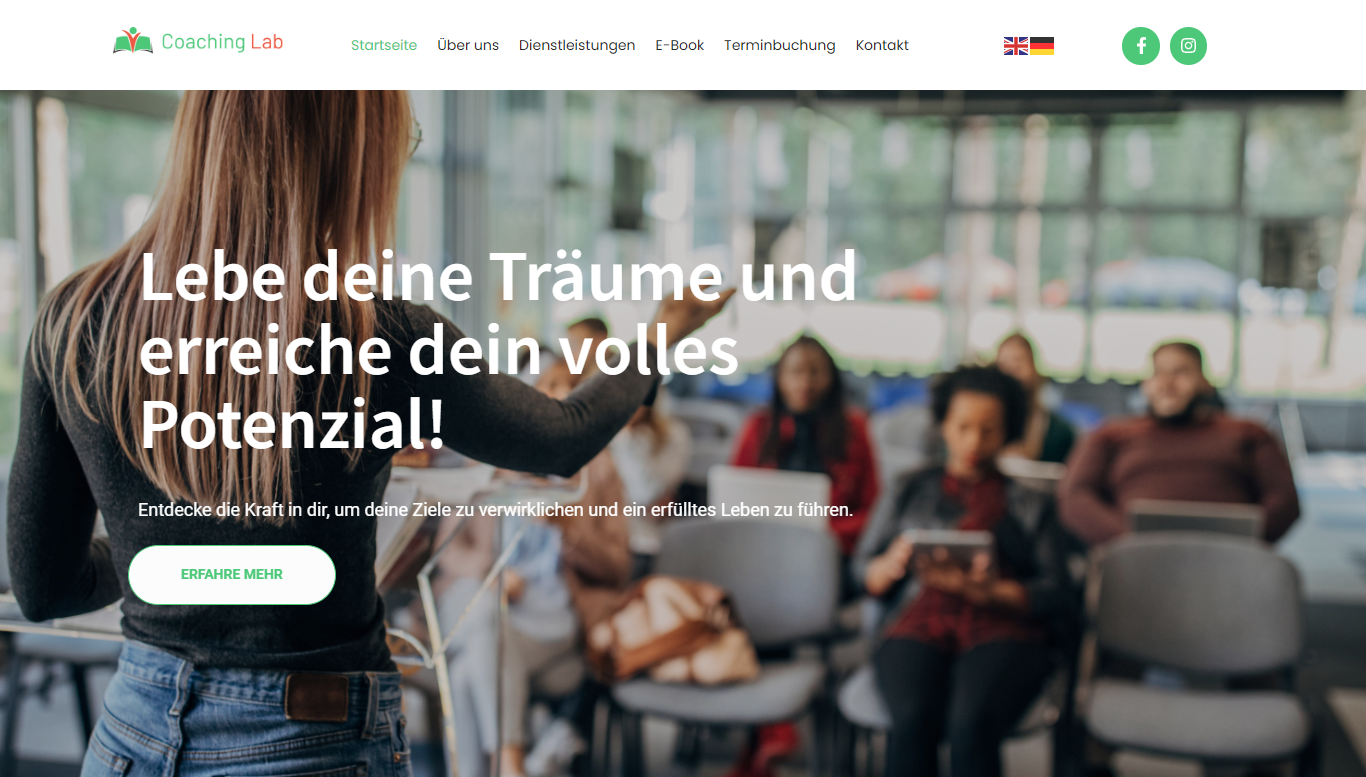 One Pager for Motivational Speaker in German - Kashif Mahmood - KM