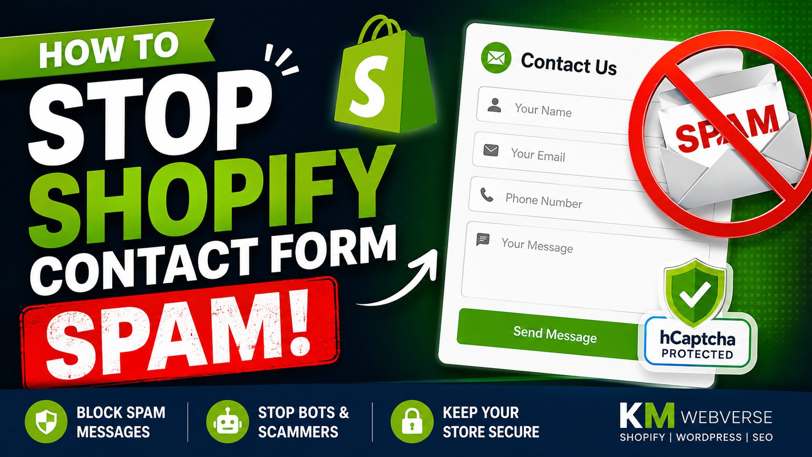 How to Stop Shopify Contact Form Spam Block Spam Messages & Bots